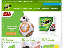 Tablet Screenshot of bountytowels.com